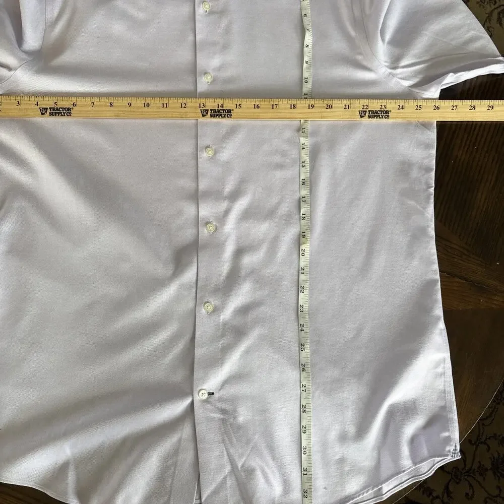Banana Republic Shirt Mens XL Light Purple Button Up Standard Fit Long Sleeve